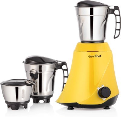 Greenchef NETO 550 W Mixer Grinder (Yellow)